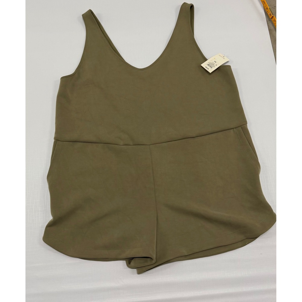 Universal Thread Olive Green Sleeveless V-Neck Romper Size XXL NWT‎